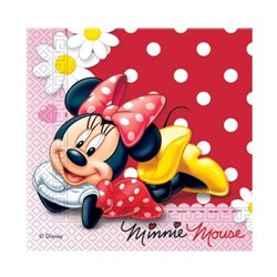 PACK 20 DOUBLE LAYER PAPER NAPKINS MINNIE'S MOUSE ( 33 X 33 CM. )