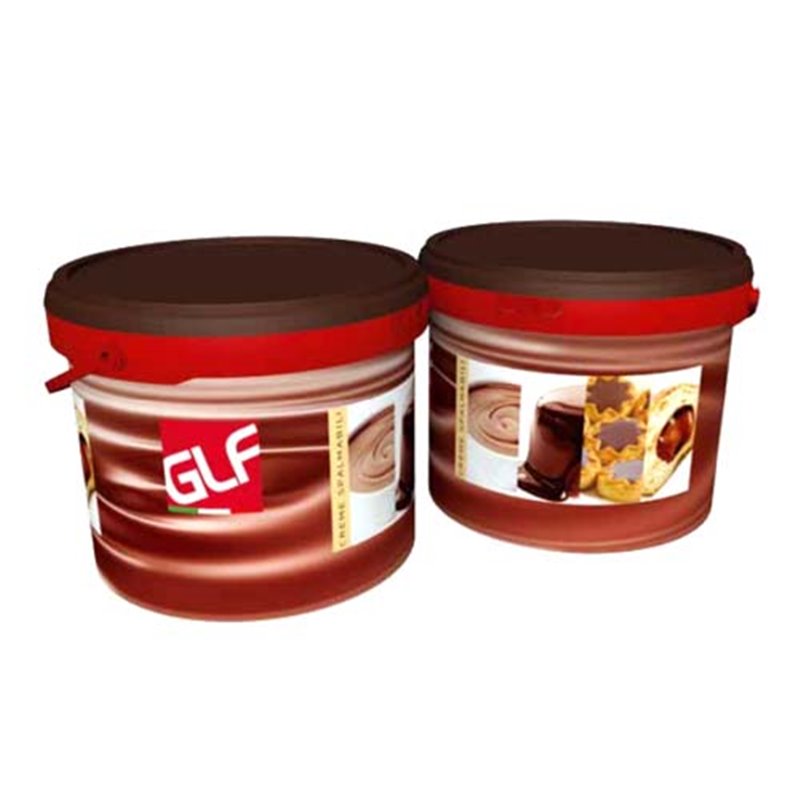 CREAM NOCTURNE MILK/ HAZELNUT BUCKET 5 KG.  ( KINDER RIO )