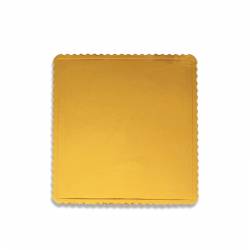 EXTRA-STRONG SQUARE TRAY GOLD 30 X 30 X 3 MM. HEIGHT REF....