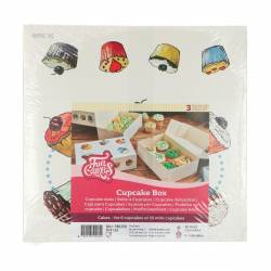 FNCAKES CUPCAKE-SCHACHTEL 6 -CUPCAKE pk/3