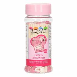 FUNCAKES HEARTS PINK-WHITE 60GR (G42415)
