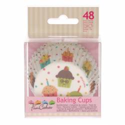 FUNCAKES BAKING CUPS PARTY PK/48 (FC4014)