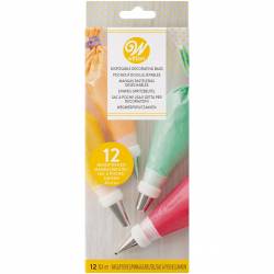 12 UNITS WILTON DISPOSABLE PIPING BAGS 30 CM ( 03-3111 )