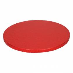 FUNCAKES ROUND RED BASE 25 CM ( FC1125RD )
