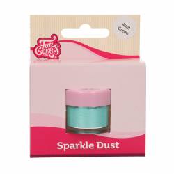 EXPIRY 10/01/2027-FUNCAKES EDIBLE GLITTER MINT GREEN (...