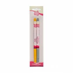 PACK 2 GOLD AND SILVER FUNCAKES MARKERS ( F45580 )