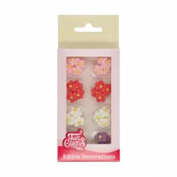 SET 32 SMALL FLOWER DECORATIONS ( F50170 ) FUNCAKES