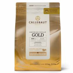 CALLEBAUT CHOCOLAT GOLD CALLETS- 2,5 KG