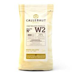 CALLEBAUT WHITE CHOCOLATE CALLETS 1 KG ( Nº W2 )
