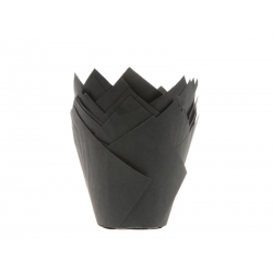 MUFFIN CAPSULES BLACK 36 PIECES HOUSE OF MARIE