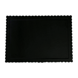 25 uds EXTRA-STRONG RECTANGULAR BLACK TRAY 30 X 40 X 3...