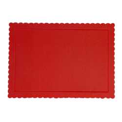 EXTRA-STRONG RECTANGULAR RED TRAY 30 X 40 X 3 MM. HEIGHT...