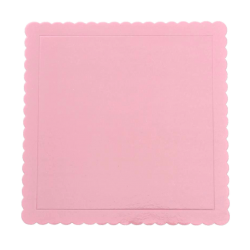 EXTRA-STRONG BABY PINK SQUARE TRAY 20 X 20 X 3 MM. HEIGHT...