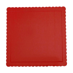 EXTRA-STRONG RED SQUARE TRAY 20 X 20 X 3 MM. HEIGHT REF....