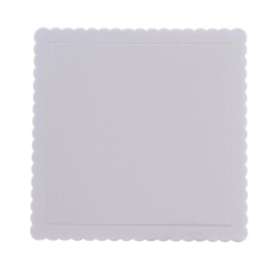 EXTRA-STRONG WHITE SQUARE TRAY 25 X 25 X 3 MM. HEIGHT...