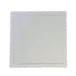 EXTRA-STRONG SILVER SQUARE TRAY 30 X 30 X 3 MM. HEIGHT...