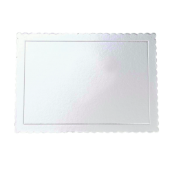 100 uds EXTRA-STRONG RECTANGULAR SILVER TRAY 25 X 35 X 3...