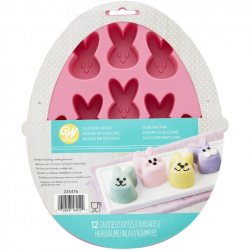 WILTON EASTER BUNNIES SILICONE MOULD ( 03-0-0117 )