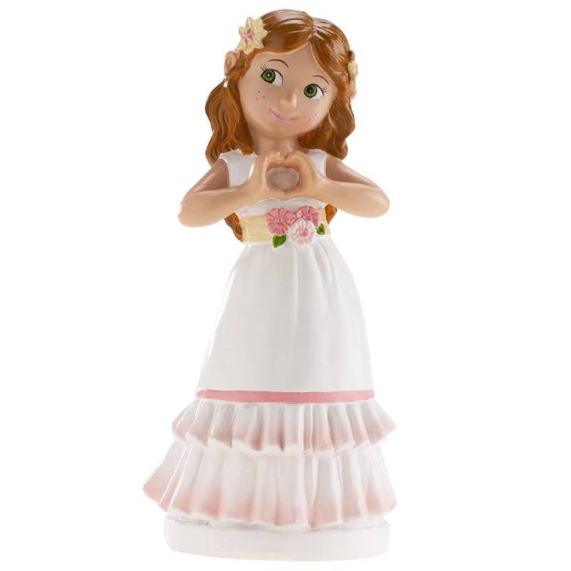 Figurine à gâteau Communion fille Nina 16 cm