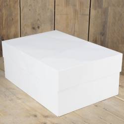 FUNCAKES WHITE CAKE BOX 40 X 30 X 15 CM. ( F80205 )