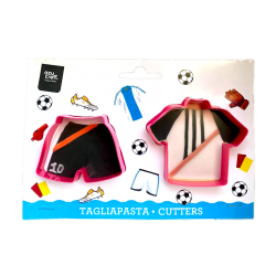 SET 2 PLASTIC CUTTERS FOOTBALL JERSEY AND TROUSERS AZUCREN