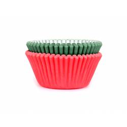 BAKING CUP RED - GREEN 50 UNITS HOUSE OF MARIE
