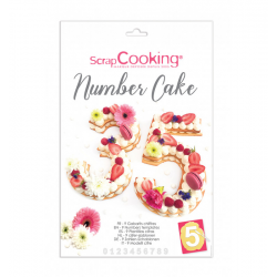 NUMBERED PLASTIC STENCILS FOR CAKES . SCRAPCOOKING