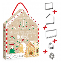 GINGERBREAD HOUSE BISCUIT CUTTER KIT. SCRAPCOOKING