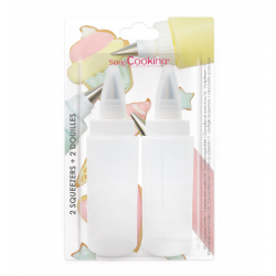 PACK OF 2 BOTTLES + TWO NOZZLES. SCRAPCOOKING