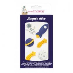 SPACE THEMED SUGAR DECORATIONS .SCRAPCOOKING