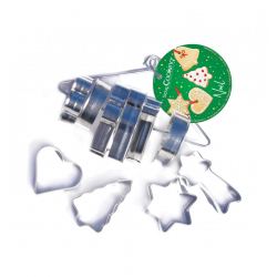 PACK OF 10 CHRISTMAS SHAPES CUTTERS. SCRAPCOOKING