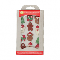 SET 12 DECORACIONES NAVIDAD WILTON ( 1 -29-001612 )