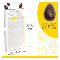 EGG-SHAPED CHOCOLATE MOULD. SCRAPCOOKING ( 6753 )