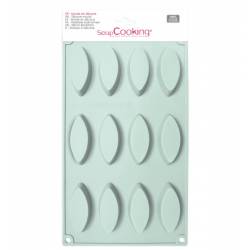 SILICONE MOULD 12 LITTLE BOATS SCRAPCOOKING ( 3126 )