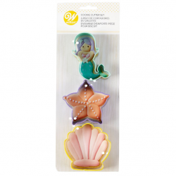 SET 3 COUPE-BISCUITS ANIMAUX MARINS.WILTON ( 02-0-0175)