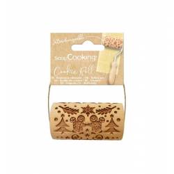 MINI WOODEN ROLLING PIN GINGERBREAD ROLL -SCRAPCOOKING...