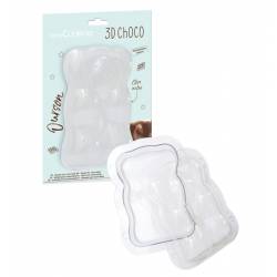 3D CHOCOLATE MOULD BEAR-SCRAPCOOKING (6756)
