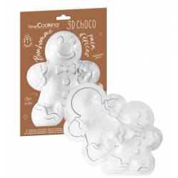 3D GINGERBREAD CHOCOLATE MOULD -SCRAPCOOKING (6759)