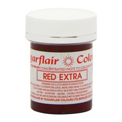 EXTRA NET COLOURING ( EXTRA RED ) SUGARFLAIR POT 42 GRAM ( C101 ) GLUTEN FREE