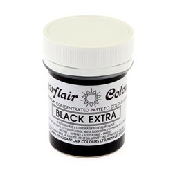 COLORANTE EXTRA BLACK ( NEGRO EXTRA ) SUGARFLAIR BOTE 42 GRAMOS ( C102 ) SIN GLUTEN