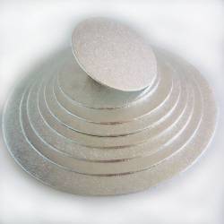 FUNCAKES ROUND BASE SILVER 33 X 4 MM (F80645)