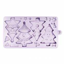 SILICONE MOULD CHRISTMAS TREE CHARACTERS - KAREN DAVIES...
