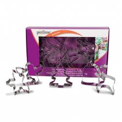 SET 18 PATISSE CHRISTMAS BISCUIT CUTTERS ( P02029 )