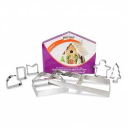 SET 7 BISCUIT CUTTERS PATISSE BISCUIT HOUSE ( P2028 )