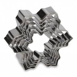 SET OF 5 SNOWFLAKE CUTTERS FROM PATISSE ( P02016 )