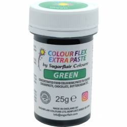 GREEN EXTRA PASTE COLOURING 25GR SUGARFLAIR (C2607)