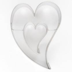 BISCUIT CUTTER HEART IN HEART 7 CM. ( K055054 )