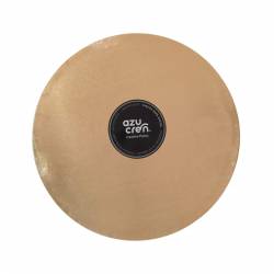 EXCELLENT LIGHT GOLD ROUND BASE 20 X 1.2 CM. HEIGHT -...
