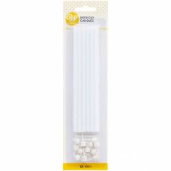 EXTRA LONG CANDLES WILTON PACK OF 12 UNITS (05-0-0061)