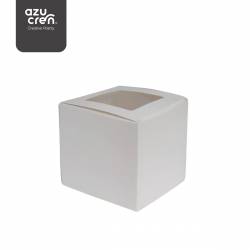 EXCELLENT 1 WHITE CUPCAKE BOX AZUCREN